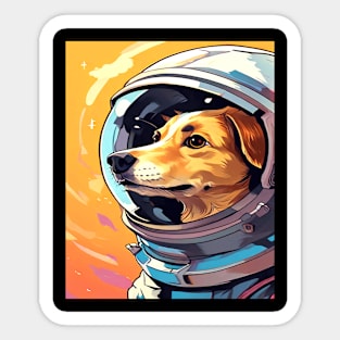 Dog Astronaut, Animals Sticker